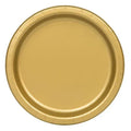 Gold Disposable Dinner Plates 9 Inch Pack of 16 Elegant Party Tableware